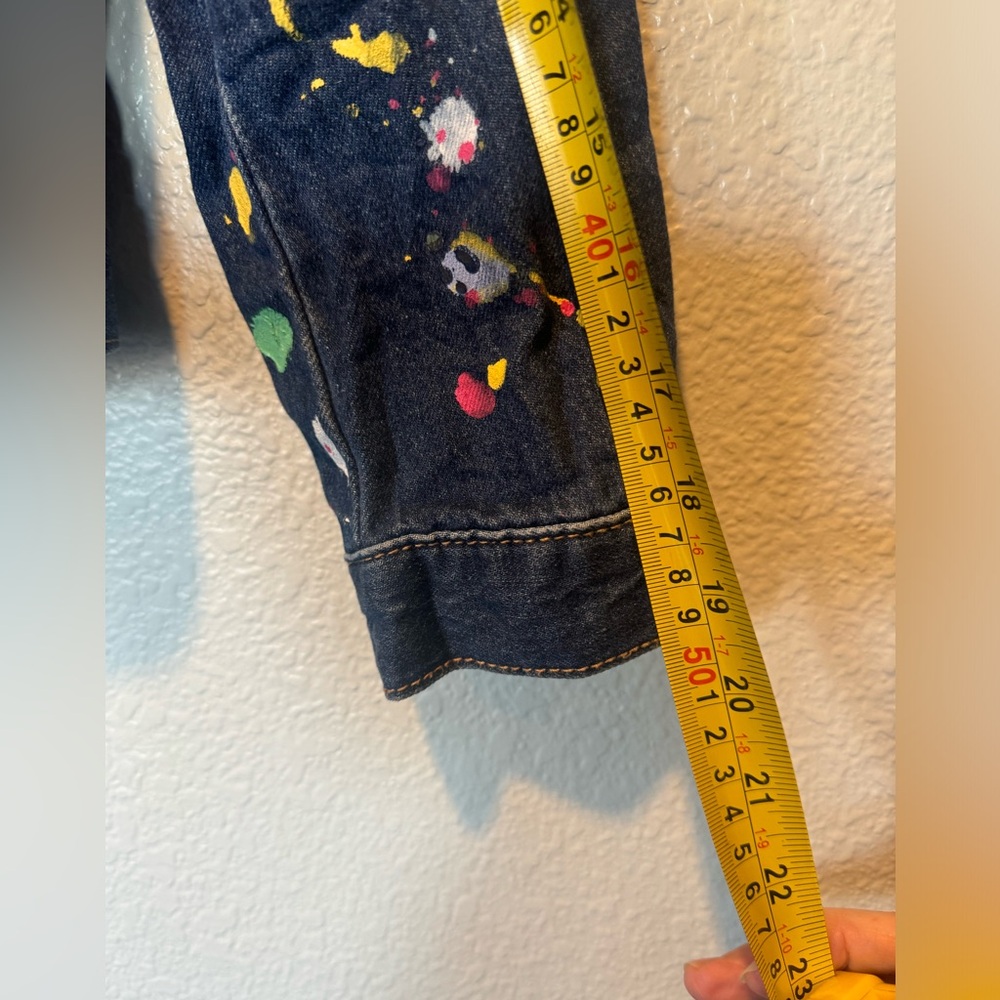 LUC Gap kids blue Jean jacket sz Large “Artist” 9-10 - Picture 6 of 10